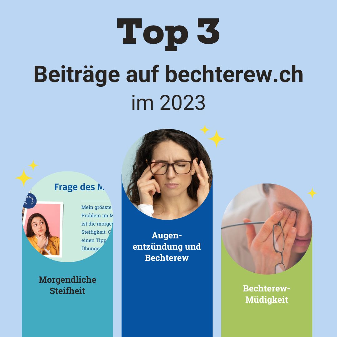 Diese Beiträge wurden 2023 auf bechterew ch am häufigsten gelesen